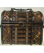 Wooden Hand Basket Hand made - $374.05 MXN