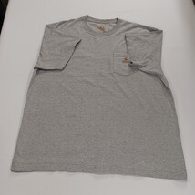 Carhartt K87HGY Men's Gray Pocket Cotton Blend Short Sleeve T-Shirt Size 2XL XXL image 14