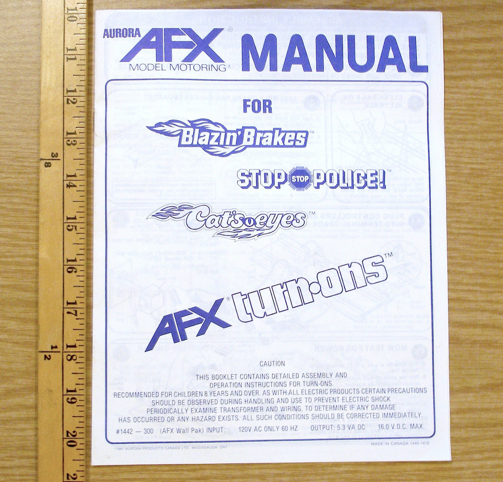 22pg 1981 Aurora AFX Speed Shifter Blazin and 50 similar items