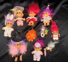 Lot Of Vintage Troll Doll Set - £15.51 GBP