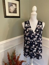 Banana Republic Women’s Navy Floral Print Sleeveless Top Size M - $19.79