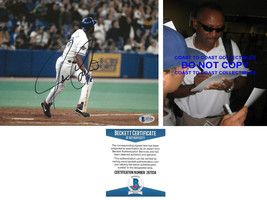 Joe Carter Toronto Blue Jays signed baseball 8x10 photo Beckett COA proof auto. - £77.89 GBP