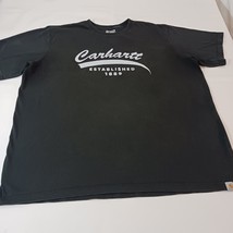 Carhartt TK5714-M Men's Black Cotton Short Sleeve Relaxed Fit T-Shirt Size 2XL image 9