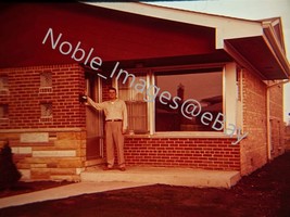 1956 New Home Owner 8607 S. Keeler Scottsdale Chicago Ektachrome 35mm Slide - £3.57 GBP