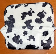 Foot Massage Pillow Homedics FM-4CWB Vibrating, Very Clean Cow Print. - $36.85