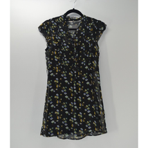 Heritage 1981 Women&#39; Navy blue Dress Floral sleeveless v-neck Size Small... - $14.03