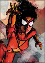 Marvel Comics Spider-Woman Against the Clouds Comic Art Refrigerator Magnet, NEW - £3.18 GBP