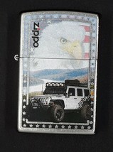 White Jeep &amp; Eagle - Zippo Lighter Street Chrome 80989 - $29.99