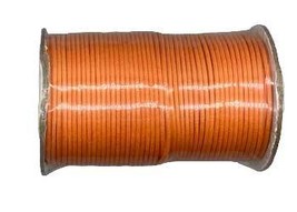 Orange Waxed Cotton cord 2mm 100 yds - £29.34 GBP