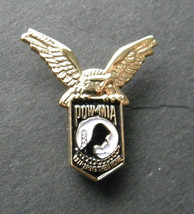 POW MIA Small Eagle on Top Lapel Pin Badge 1 x 3/4 inches - £4.50 GBP