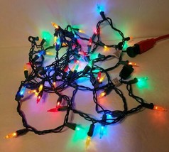 Multi Color Faceted Mini String Lights 60 Bulbs Christmas Indoor/Outdoor... - £15.97 GBP