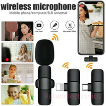 Lavalier Microphone Wireless Clear Audio Video Recording Mini Mic Android iPhone - £15.17 GBP+