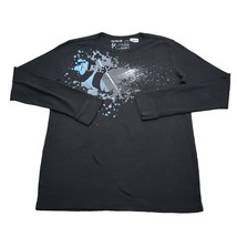 Hurley Shirt Men XL Extra Black Blue Sweater Crew Neck Pullover Sweatshi... - £14.90 GBP