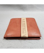 YL Rust Brown Genuine Leather BI-FOLD Mens Wallet Handcrafted Accessory NEW - $347.44 MXN