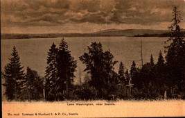 Lake Washington Near Seattle -EARLY 1900&#39;s Udb Rppc Postcard -BK58 - £4.74 GBP