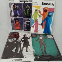 Lot of 7 Simplicity Sewing Patterns Costumes Uncut Factory Folded Women&#39;... - $18.29