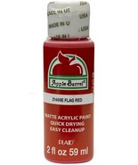 Apple Barrel Acrylic Paint in Assorted Colors (2 oz), 21469, Flag Red, Non Toxic - $5.93