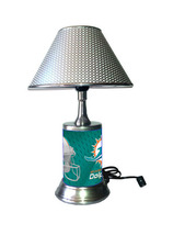 Miami Dolphins desk lamp with chrome finish shade - £35.92 GBP
