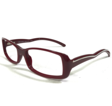 Prada Eyeglasses Frames VPR 06M ZXK-1O1 Burgundy Red Rectangular 55-16-132 - £95.41 GBP