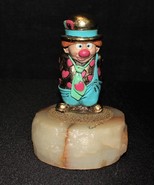 Ron Lee 1989 PUDGE Pink Hearts Clown Sculpture Figurine Signed, No. CCG2 - £19.65 GBP