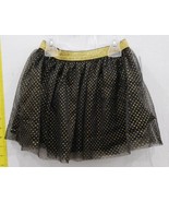 Way To Celebrate Toddler Girl Halloween Glitter Gold Polka Dot Tutu Blac... - €12,82 EUR
