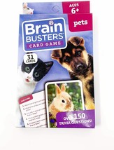 Brain Busters Card Game (Pets) with Over 150 Trivia Questions Educational Flash - £7.77 GBP
