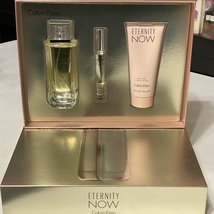 Eternity Now by Calvin Klein 3PCs women set, 3.4 oz + Rollerball + Lotion - £120.20 GBP