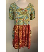 Jams World Dress Hawaiian Tropical Short Sleeved Dress Pockets Size Smal... - $1,026.30 MXN