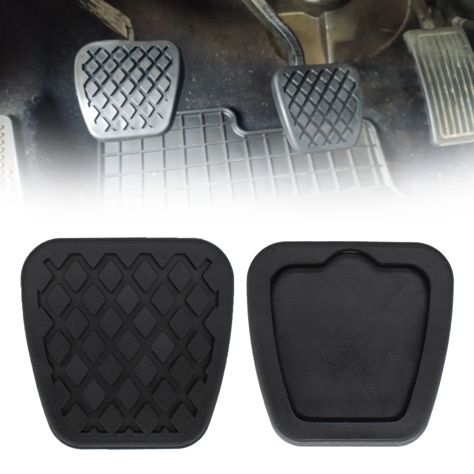 2Pcs Brake Clutch Foot Pedal Cover Set For Honda Civic Accord CRV Elemen... - $16.15