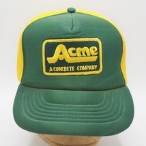 Snapback Stile Camionista Contadino Cappello Acme Concreto Company Toppa Vintage - £51.13 GBP