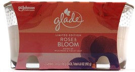 1 Glade SCJohnson Limited Edition Rose &amp; Bloom Notes Of Violet Leaf 2Pk ... - $18.99