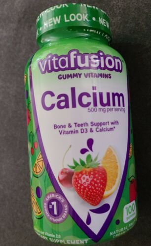 1 VitaFusion Calcium Gummy Vitamins 500mg - 100 Pcs.  (F4) - £17.30 GBP
