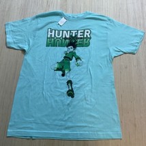 Hunter X Hunter Mens T-Shirt - Gon Jumping Attack Under Logo Mint Green ... - $11.65