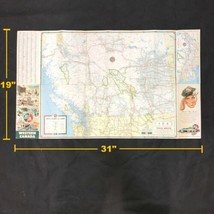 Western Canada Saskatchewan Manitoba Ontario British Columbia Topographic Map - £19.66 GBP