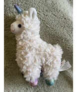 GUND Llamacorn Cream Purple Pink Teal Glitter Horn Feet 7 inch Plush Toy - €7,14 EUR