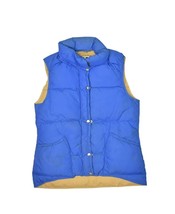 Vintage 80s Trailwise Berkeley Puffer Vest Jacket Womens S Blue Goose Do... - $28.00
