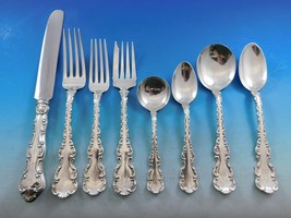 Louis XV by Whiting Sterling Silver Flatware Set for 12 Service 86 pcs Dinner - €5.928,47 EUR