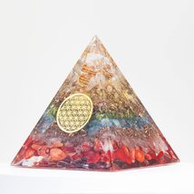 Natural Orgonite Pyramid Reiki Amethyst Energy Healing Chakra Meditation... - £11.72 GBP
