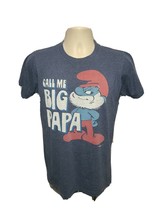 The Smurfs Call Me Big Papa Adult Small Gray TShirt - £11.67 GBP