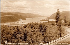 Vista House Crown Point Columbia River Highway OR Real Photo Postcard PC662 - £8.03 GBP