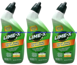 ( 3 ) Lime-x Liquid Toilet Bowl Gel Cleaner, Removes Lime Calcium Rust 1... - $55.02 CAD