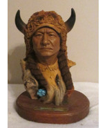 Stephen Herrero Limited Edition Sitting Bull Bust Statuette 11&quot; #762 SIGNED - $319.20