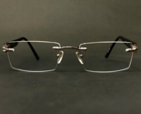 Technolite Eyeglasses Frames TFD1017 GM Gunmetal Black Gray Rimless 54-1... - $41.86