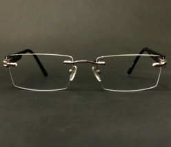 Technolite Eyeglasses Frames TFD1017 GM Gunmetal Black Gray Rimless 54-18-140 - £33.28 GBP