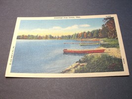 Greetings from Lorain, Ohio, S-1050- 1940s Linen Postcard. - £6.99 GBP