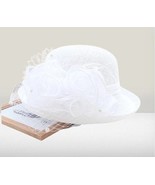 Ladies Women Kentucky Derby Formal Hats For Women Tea Party Wedding Floral Fedor - £35.39 GBP