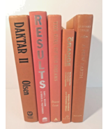 Lot of 5, Orange Tone Hardcover Book Decor Library Staging Event Photo P... - $15.96 CAD