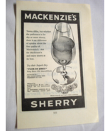 1960 Two sided UK Ad Mackenzie&#39;s Sherry &amp; Somerset Bacon, Sausages, Deli... - €7,80 EUR