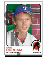 1973 STCC #661 Topps Style Don Durham Texas Rangers custom - £2.94 GBP