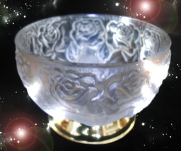 Haunted Crystal Antique Wishing Bowl Circle Of Wishes Highest Light Ooak Magick - £7,083.31 GBP